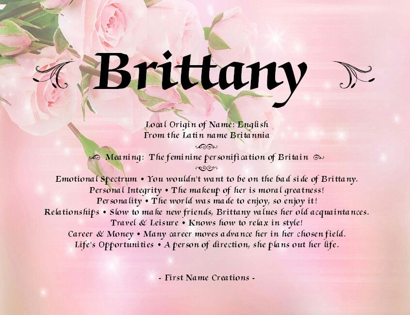 Significado do nome Brittany - O que significa Brittiany?