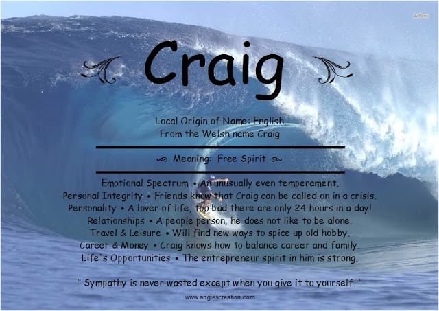 Craig Significado do nome